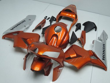 Argent Orange Carénage Moto Honda CBR600RR 2003-2004 Pas Chère
