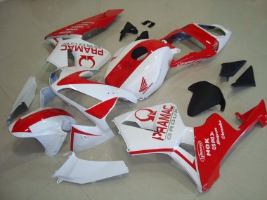 Blanc Rouge Pramac Carénage Moto Honda CBR600RR 2003-2004 Pas Chère