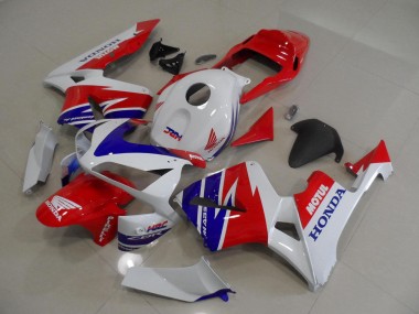 Blanc Rouge Bleu Motul HRC Carénage Moto Honda CBR600RR 2005-2006 Pas Chère