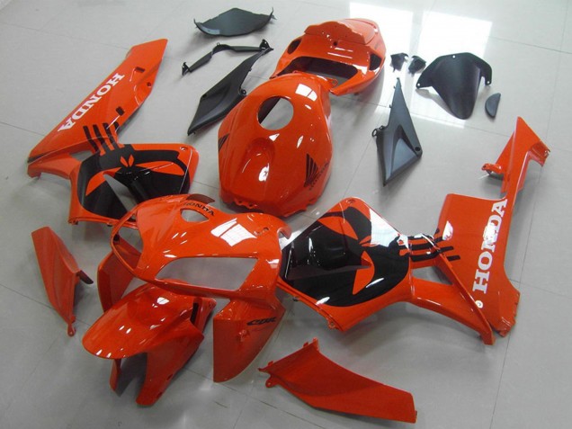 Orange Noir Carénages Moto Honda CBR600RR 2005-2006