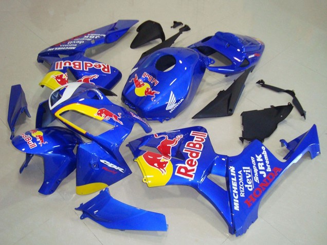 Bleu Jaune Red Bull Carénage Moto Honda CBR600RR 2005-2006