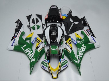 Vert Blanc Noir Brillant Doublerr Carénage Moto Honda CBR600RR 2007-2008 Pas Chère