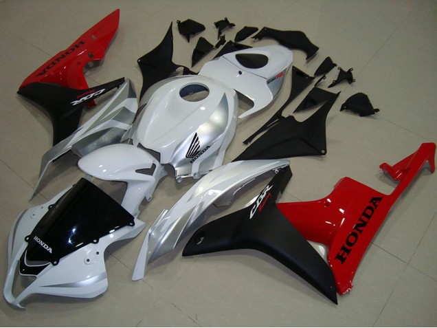 Blanc Argent Rouge Noir Brillant Carénage Moto Honda CBR600RR 2007-2008