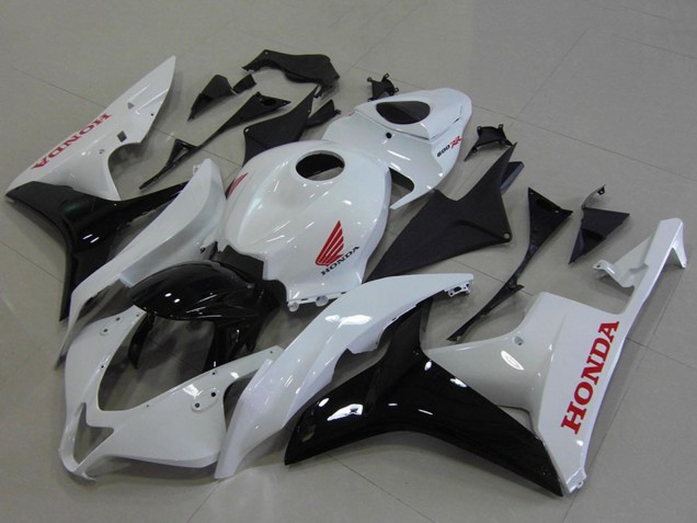 Blanc Noir Brillant Rouge Carénage Moto Honda CBR600RR 2007-2008