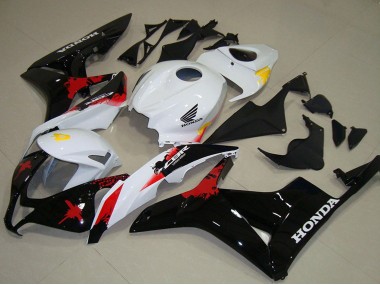 Blanc Jaune Rouge Noir Brillant Carénage Moto Honda CBR600RR 2007-2008 Pas Chère