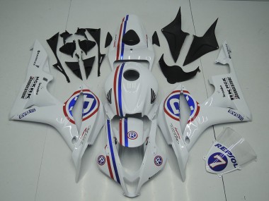 Blanc Rouge Bleu R Carénage Moto Honda CBR600RR 2007-2008 Pas Chère