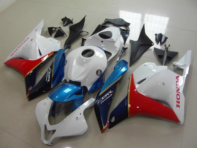 Blanc Bleu Rouge Noir Brillant Carénages Moto Honda CBR600RR 2009-2012