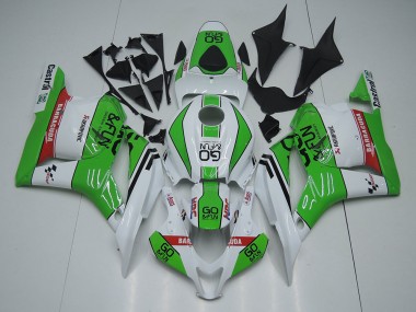 Blanc Vert Rouge Go Fun Carénage Moto Honda CBR600RR 2009-2012 Pas Chère