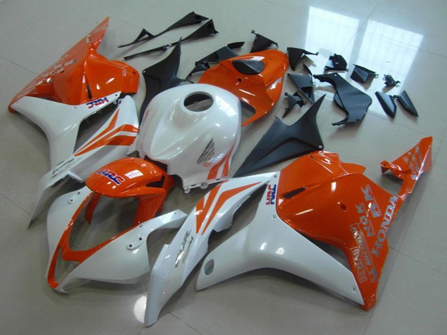 Blanc Orange HRC Carénage Moto Honda CBR600RR 2009-2012