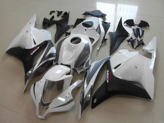 Blanc Gris Noir Mat Carénage Moto Honda CBR600RR 2009-2012