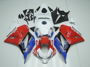 Blanc Rouge Bleu Noir Brillant Motul Carénage Moto Honda CBR600RR 2009-2012 Pas Chère