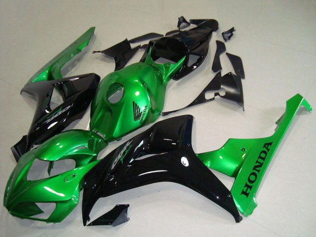 Vert Noir Brillant Carénage Moto Honda CBR1000RR 2006-2007