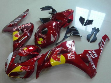 Rouge Jaune Blanc Red Bull Carénage Moto Honda CBR1000RR 2006-2007 Pas Chère
