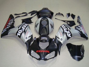 Argent Noir Mat Repsol Carénages Moto Honda CBR1000RR 2006-2007 Pas Chère