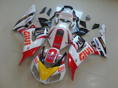 Blanc Rouge Jaune Noir Brillant Givi HRC Carénage Moto Honda CBR1000RR 2006-2007 Pas Chère
