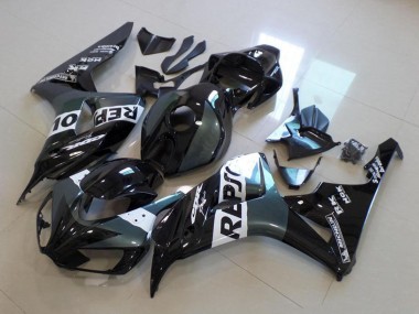 Gris Blanc Noir Brillant Repsol Carénages Moto Honda CBR1000RR 2006-2007 Pas Chère