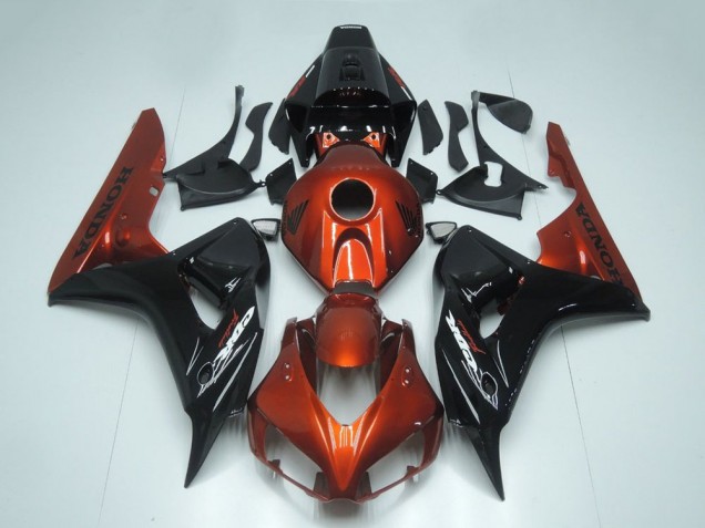 Rouge Noir Brillant Carénages Moto Honda CBR1000RR 2006-2007