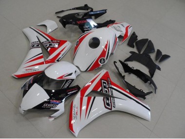 Blanc Rouge Noir Brillant HRC Carénage Moto Honda CBR1000RR 2008-2011 Pas Chère