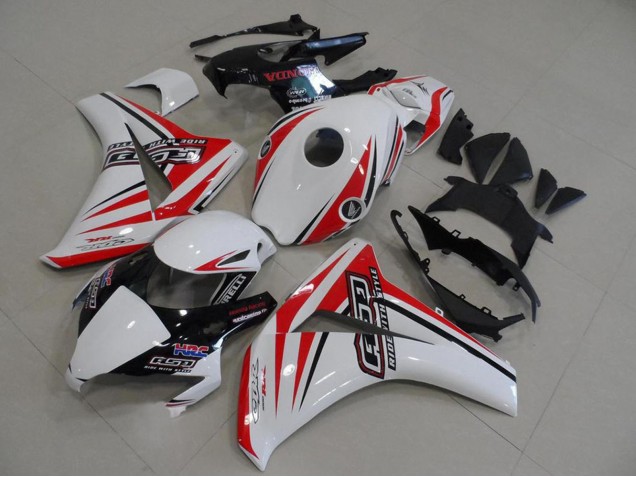 Blanc Rouge Noir Brillant HRC Carénage Moto Honda CBR1000RR 2008-2011