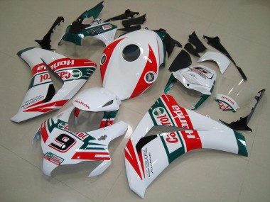 Blanc Rouge Vert Foncé Castrol No 9 Carénage Moto Honda CBR1000RR 2008-2011 Pas Chère