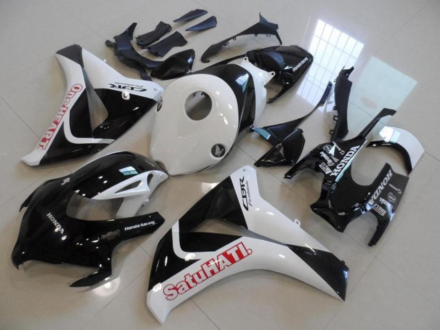 Blanc Noir Brillant Rouge Satuhati Carénage Moto Honda CBR1000RR 2008-2011