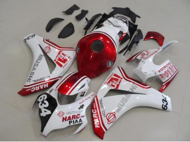 Blanc Rouge Noir HARC Pro PIAA 634 Carénage Moto Honda CBR1000RR 2008-2011 Pas Chère
