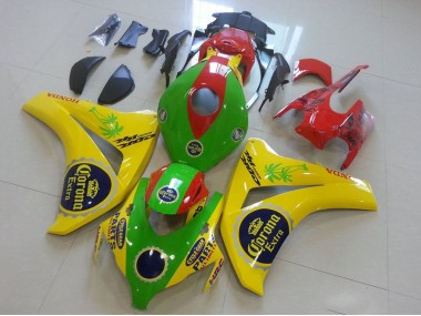 Jaune Vert Rouge Noir Corona Carénage Moto Honda CBR1000RR 2008-2011 Pas Chère
