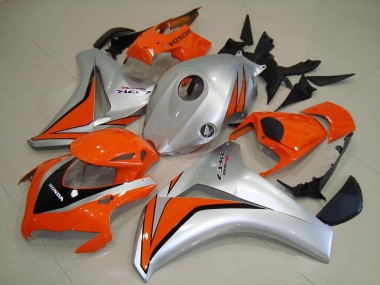 Argent Orange Noir Brillant Carénage Moto Honda CBR1000RR 2008-2011 Pas Chère