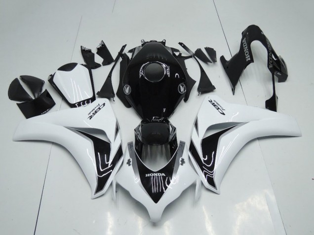 Blanc Noir Brillant Kit Carénage Moto Honda CBR1000RR 2008-2011