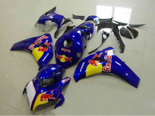 Bleu Jaune Blanc Red Bull Carénage Moto Honda CBR1000RR 2008-2011
