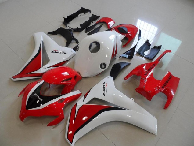 Blanc Rouge Noir Brillant Kits Carénages Moto ABS Honda CBR1000RR 2008-2011