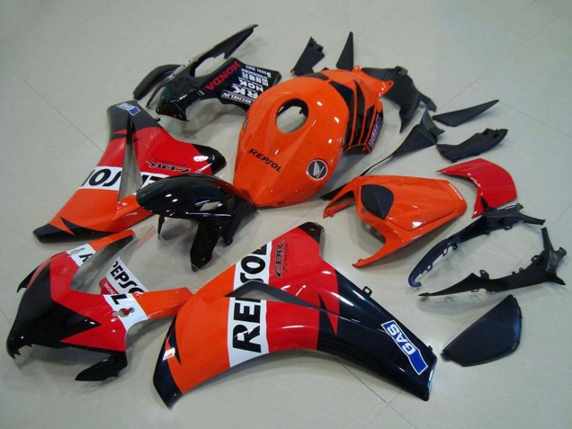 Orange Blanc Rouge Noir Brillant Repsol Carénage ABS Honda CBR1000RR 2008-2011
