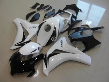 Blanc Noir Brillant Kits Carénages Moto Honda CBR1000RR 2008-2011 Pas Chère