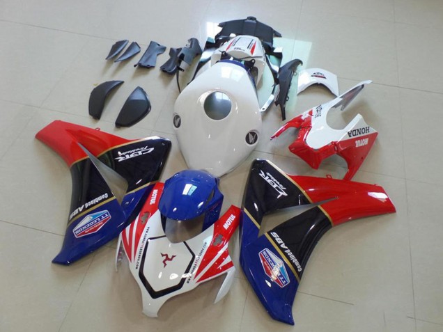 Blanc Rouge Bleu Noir Brillant TT Legends Carénage Moto Honda CBR1000RR 2008-2011