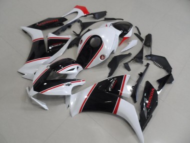 Blanc Rouge Noir Brillant Bande Carénages Moto Honda CBR1000RR 2012-2016 Pas Chère