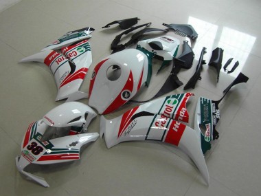 Blanc Rouge Vert Castrol 38 Carénage Moto Honda CBR1000RR 2012-2016 Pas Chère
