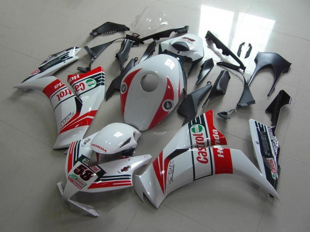 Blanc Rouge Vert Castrol Carénage Moto Honda CBR1000RR 2012-2016