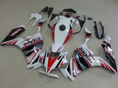 Blanc Rouge Argent Noir One Heart Carénage Moto Honda CBR1000RR 2012-2016 Pas Chère