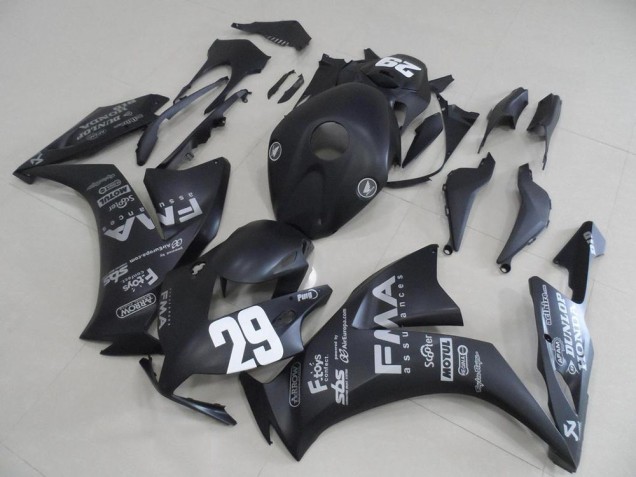 Noir Mat Fiaa 29 Carénage Moto Honda CBR1000RR 2012-2016