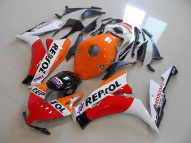 Orange Blanc Rouge Noir Brillant Repsol Kits Carénages Moto Honda CBR1000RR 2012-2016 Pas Chère