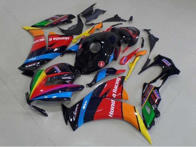 Bleu Rouge Jaune Vert Noir Brillant Arc-en-ciel Carénage Moto Honda CBR1000RR 2012-2016