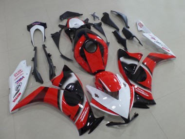 Blanc Rouge Noir Brillant Carénages Moto Honda CBR1000RR 2012-2016 Pas Chère
