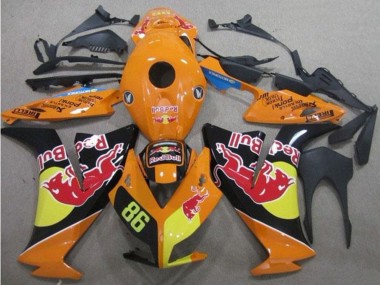 Orange Jaune Noir Brillant Red Bull 86 Carénage Moto Honda CBR1000RR 2012-2016 Pas Chère