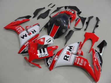 Blanc Rouge Noir Brillant Rpm Carénage Moto Honda CBR1000RR 2012-2016 Pas Chère