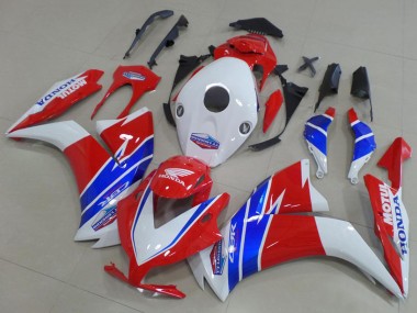 Blanc Rouge Bleu TT Legends Carénage Moto Honda CBR1000RR 2012-2016 Pas Chère