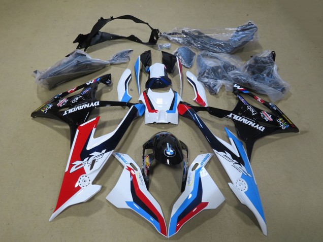 Blanc Bleu Rouge Noir Kits Carénages Moto ABS BMW S1000RR 2019-2022