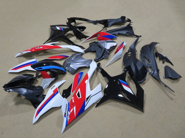 Noir Blanc Rouge Bleu Carénages Moto BMW S1000RR 2019-2022