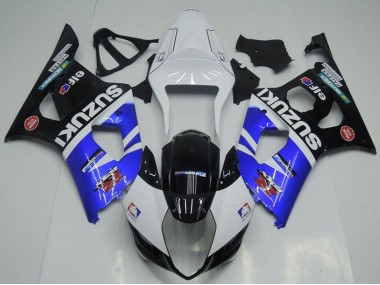 Blanc Bleu Noir Rouge Elf Carénage Moto Suzuki GSXR 1000 2003-2004 Pas Chère