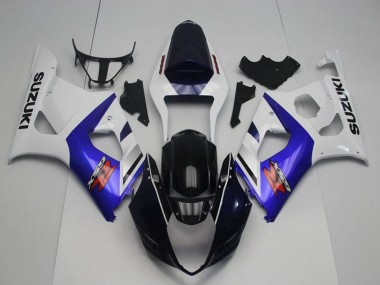 Blanc Bleu Noir Brillant Rouge Carénage Moto Suzuki GSXR 1000 2003-2004 Pas Chère