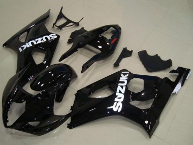 Noir Brillant Blanc Décalque Carénage Moto Suzuki GSXR 1000 2003-2004 Pas Chère